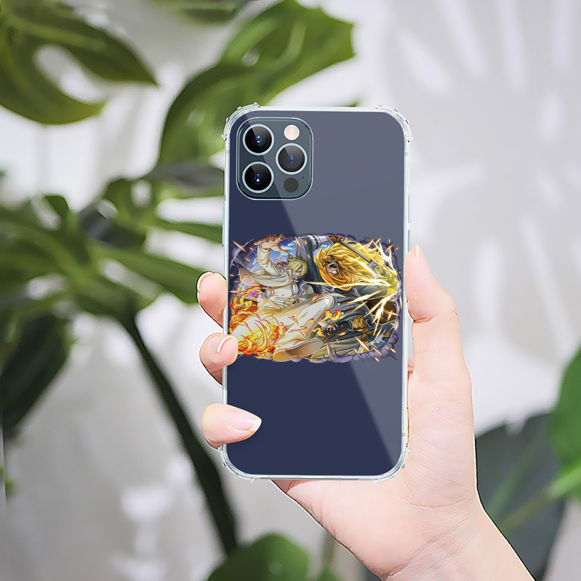 （画像用） ワンピース サンジ ONE PIECE Sanji 【iPhone 12シリーズ対応】透明スマホケース（クリアソフトケース）